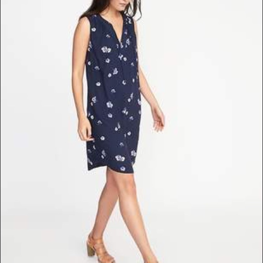 XL dress navy floral from Old Navy